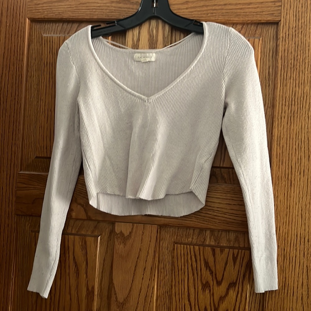 Pacsun long sleeve cropped shirt
